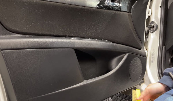 Invändig rengöring av bilen