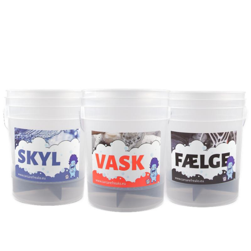 Carcare Freaks Vaskespande Kit Inkl. Riste Produktpakke